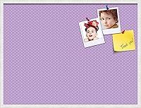 Vista 21 de PinPix Tablero de anuncios de corcho de 12 x 12 pulgadas. Este tablero decorativo enmarcado viene con diseño de círculos B W y un marco blanco