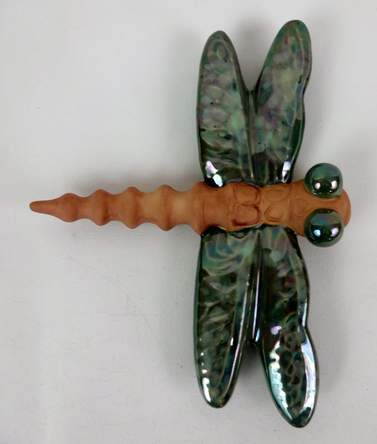 Bosmere W109G Garden Ceramic Lawn Ornament, Dragonfly