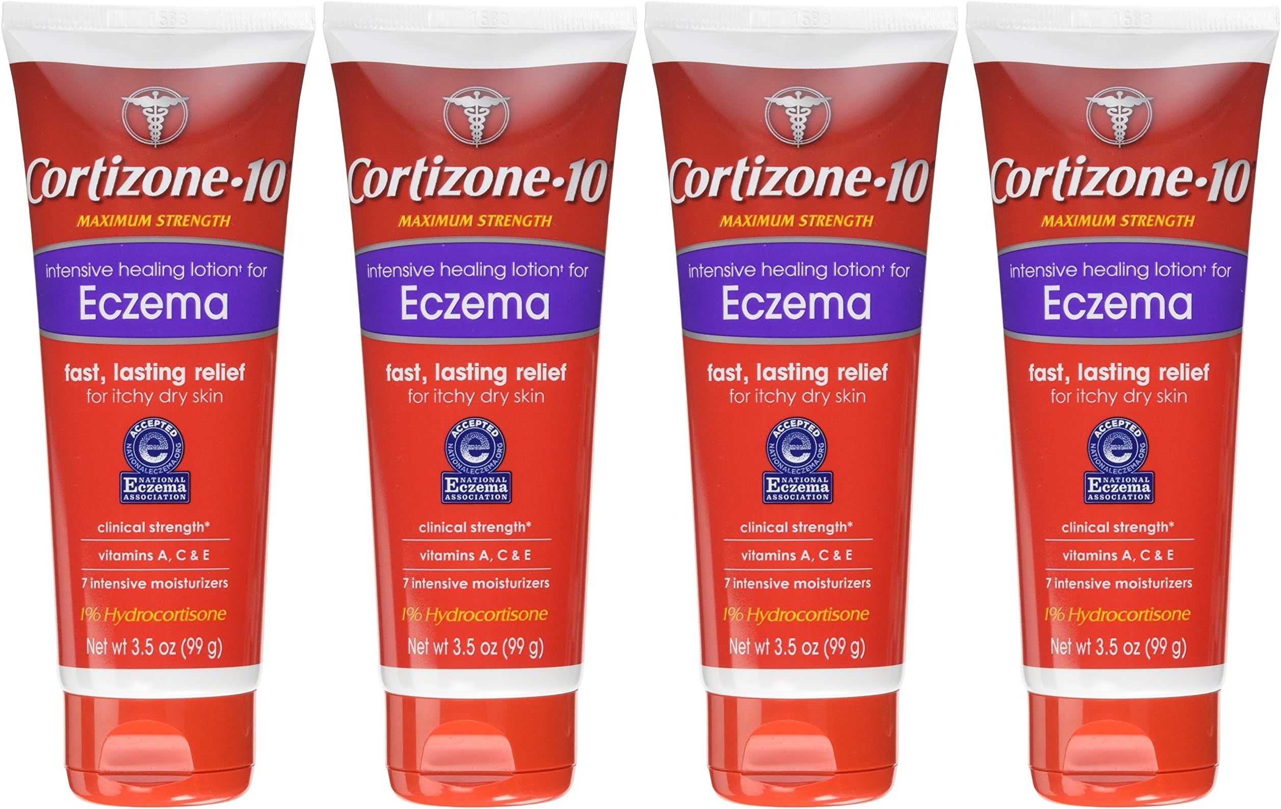 Cortizone 10 Intensive Healing Eczema Lotion 3.5 Oz (4 Pack)