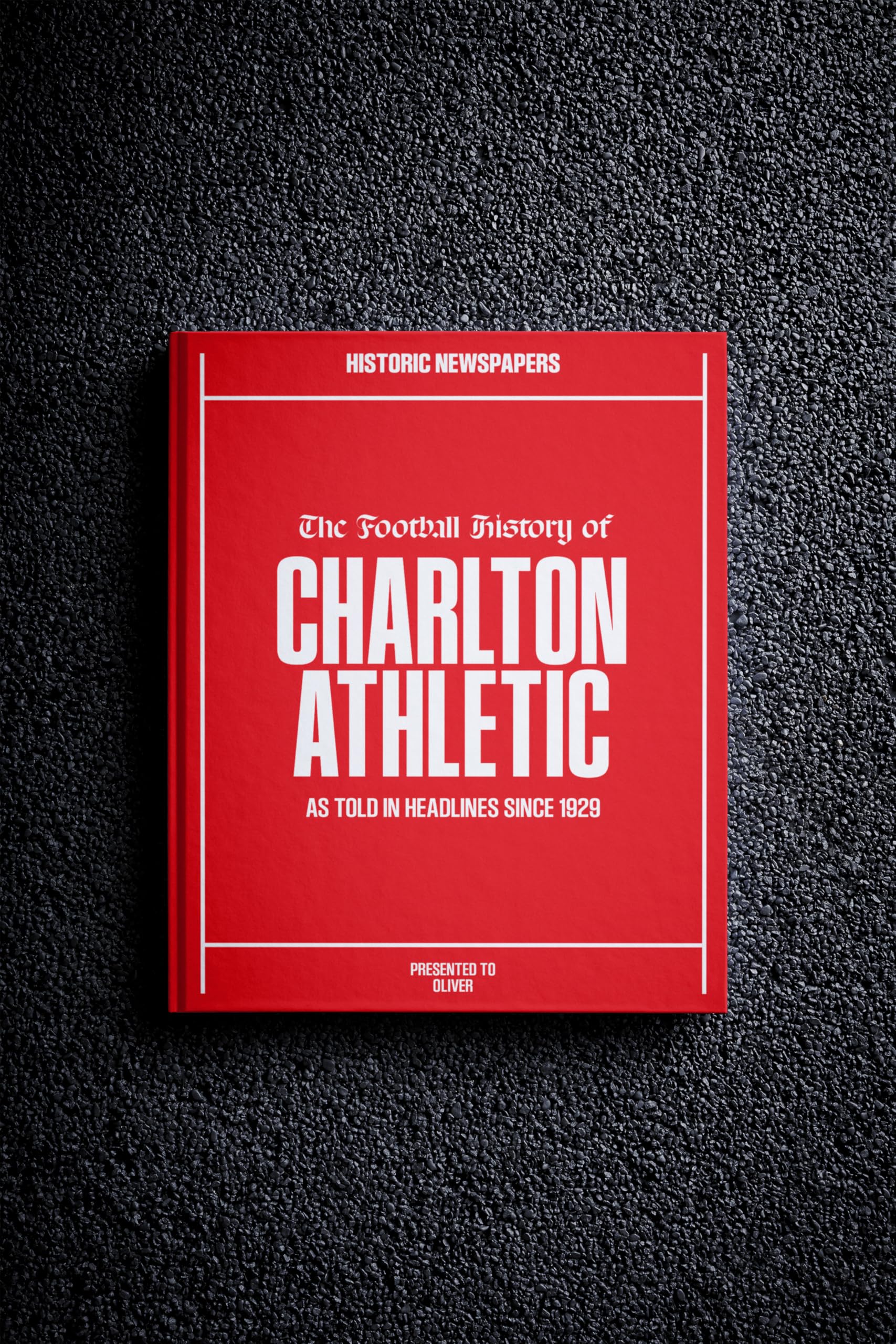Historic Newspapers Charlton Athletic | Personalised Football Gift | Name Printed on Cover | Football History Book Through Newspapers | Football Gifts for Boys | Birthday Present for Him | Fan Gift โ image 1