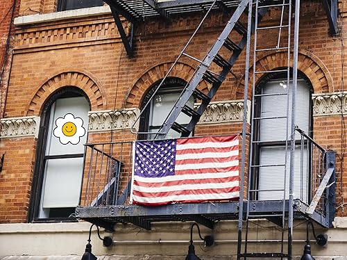 Miniatura 8 de Murales de pared de margaritas sonrientes de 11 pulgadas, calcomanías de vinilo para pared, calcomanías de pared extraíbles para despegar y pegar,