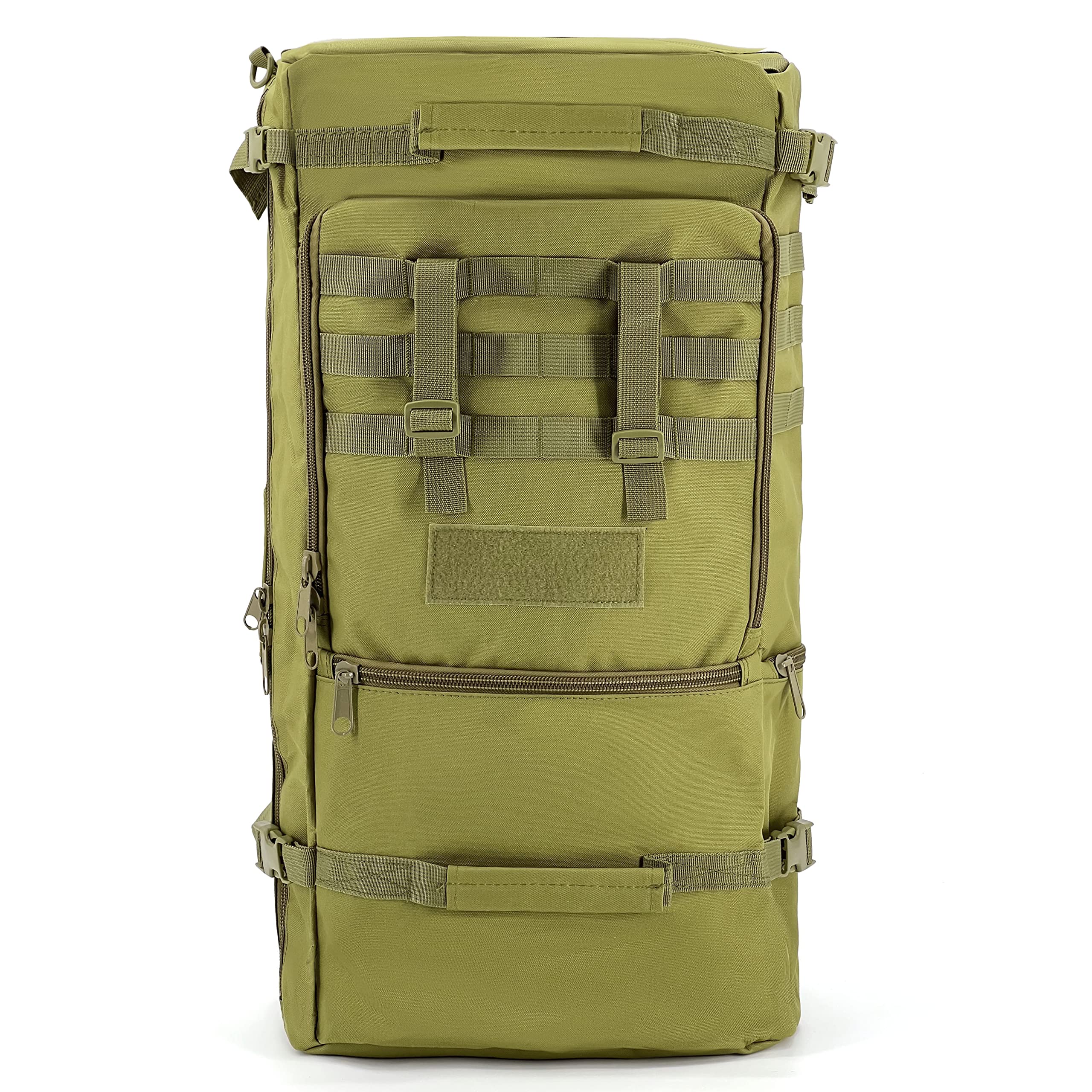 Alephnull Zaino tattico da campeggio, 60 l, con copertura antipioggia