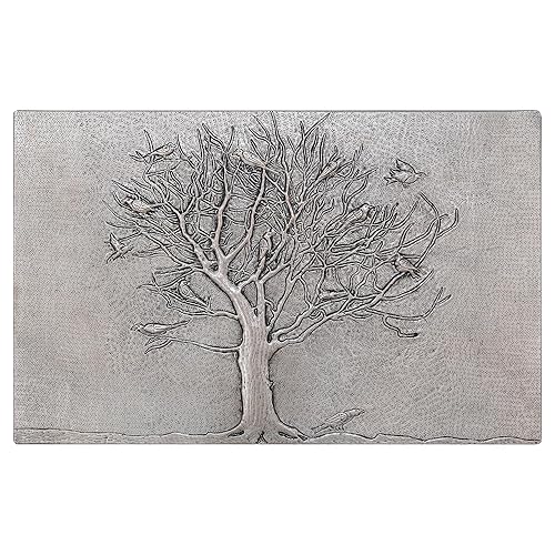 Kitchen Backsplash, Birds on a Dead Tree Copper Backsplash, Custom Copper Backsplash Panel, Handmade Copper Backsplash Tile, Indoor Outdoor Wall