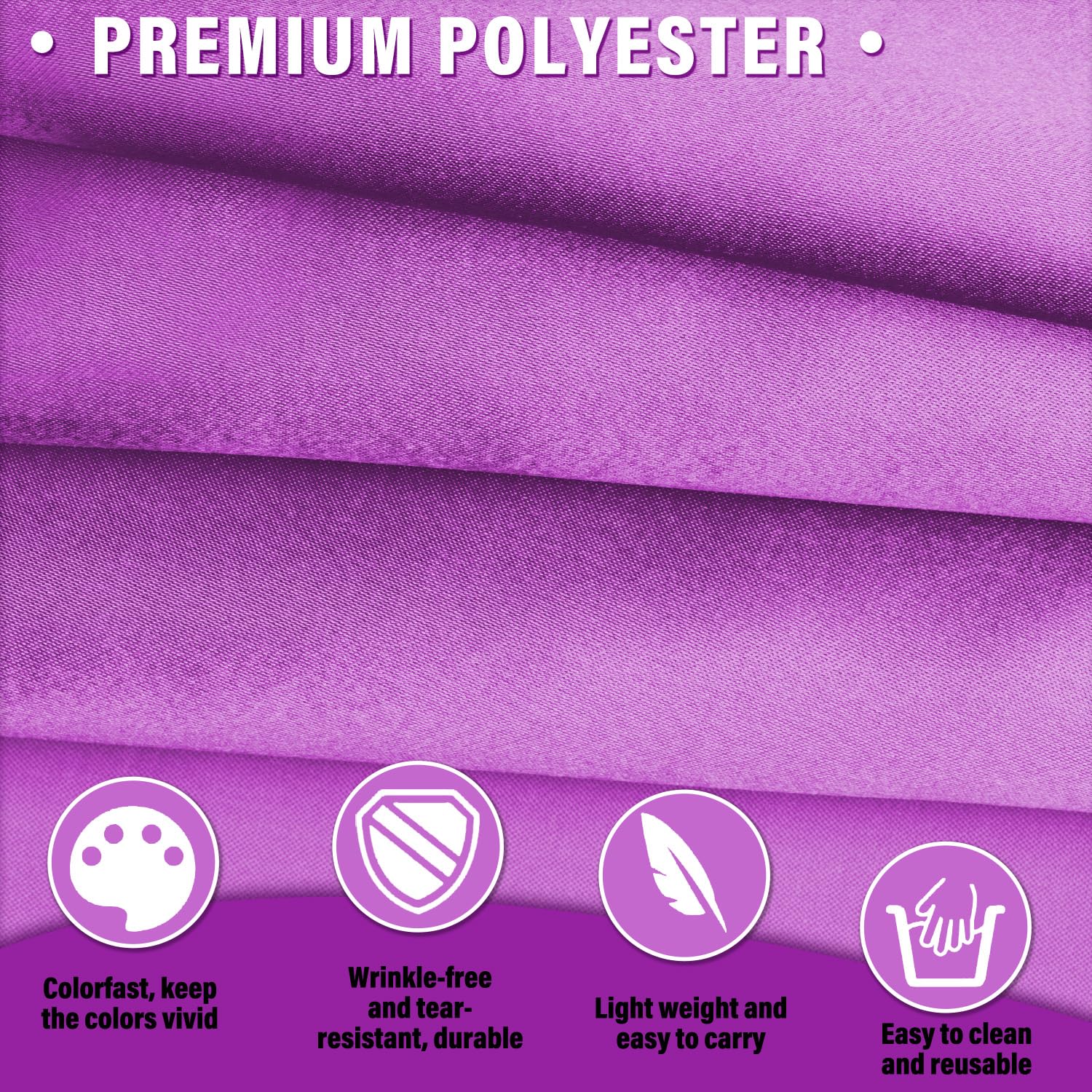 Newwiee Anbetungsflaggen – 4 Stück, Violett, Polyester, 91 X 137 Cm Für Tanz & Kirche