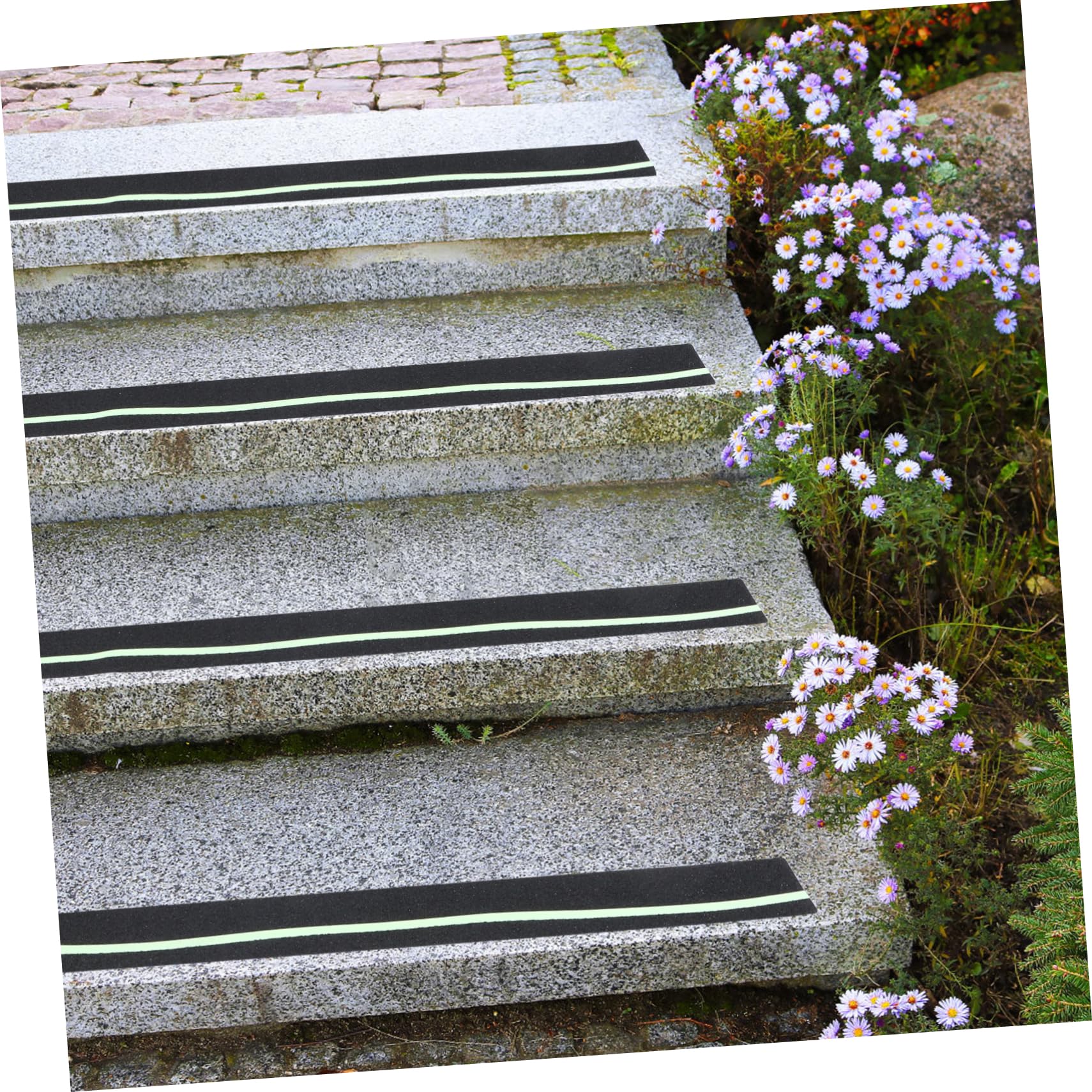 Zerodeko 12piezas Peldaños De Escalera Antideslizantes De Madera Para Exteriores Peldaños Para Terrazas Bandas De Para Cubiertas De Escaleras De Madera