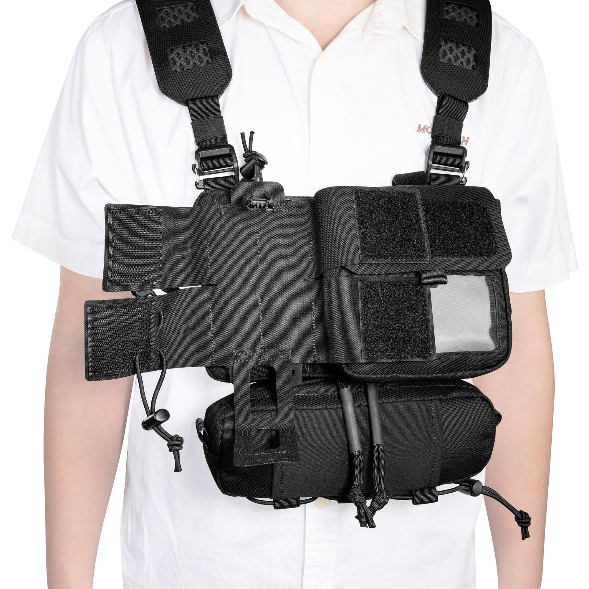 Tasmanian Tiger TT Security Pro Rig Modulares Chest Rig für Security, Ordnungs- und Sicherheitskräfte mit Organizer und Funkgeräte-Tasche