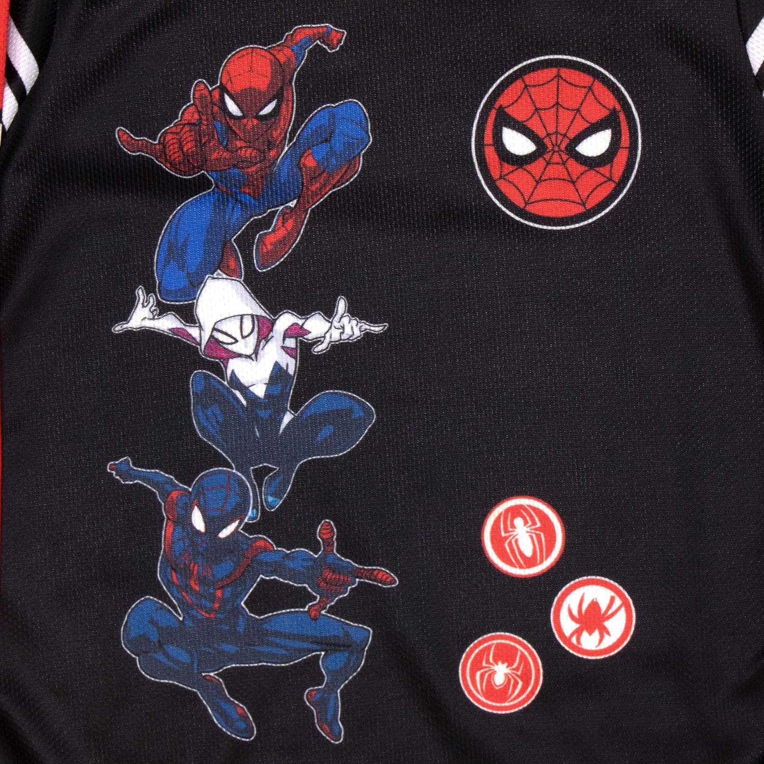 Marvel Superheroes Avengers and Spider-Man 2-Piece Set, Boys Long Sleeve Active Mesh T-Shirt & Pants 2-Pack Bundle Set - Image 5