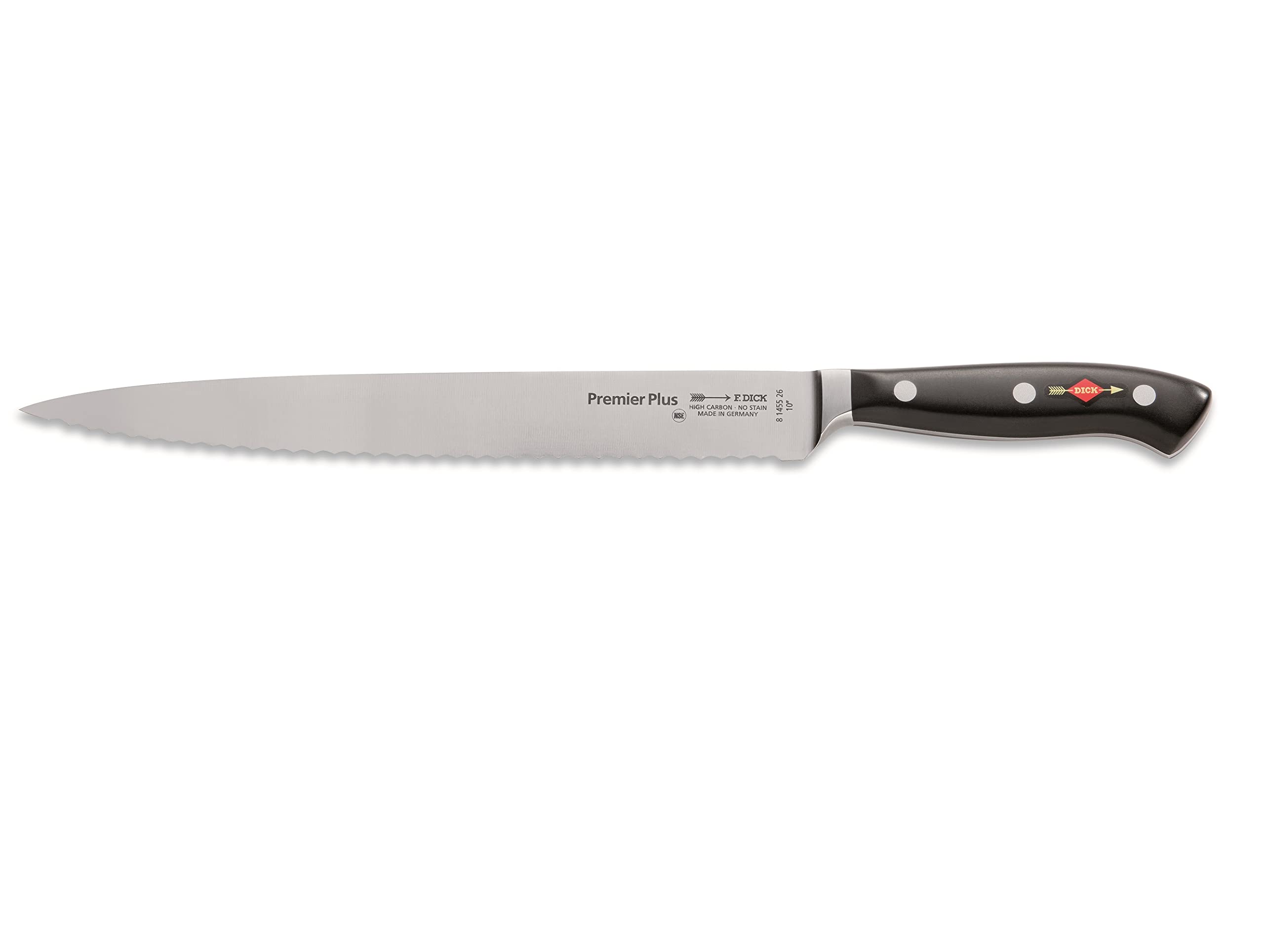 Dick Tranchiermesser Premier Plus mit Wellenschliff (Klingenlänge: 26 cm)