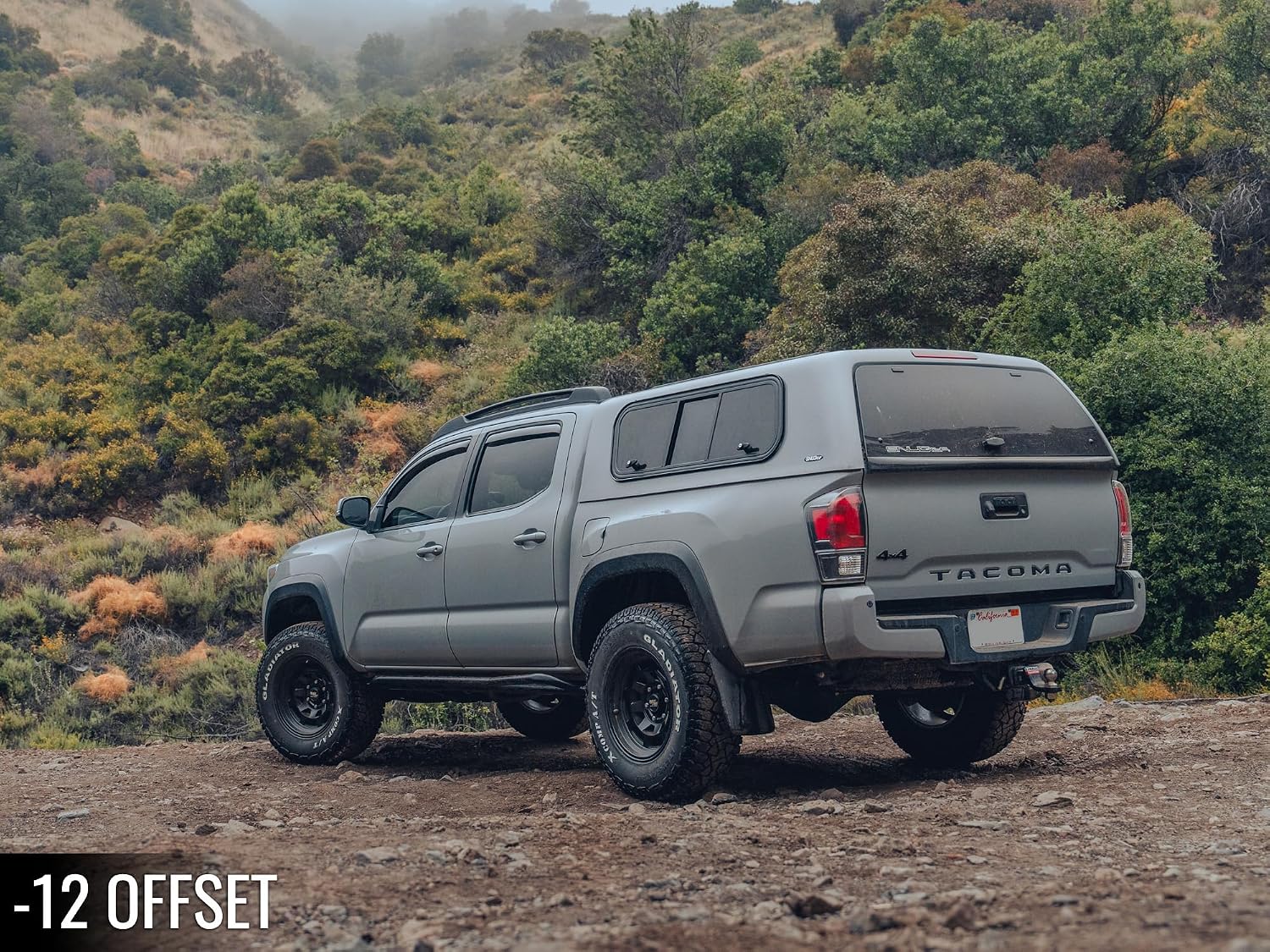 RockTrix RT117 17 Inch Wheel Compatible with Toyota 2001+ Tacoma, 6x5.5" 6x139.7, 17x9-38mm Offset, 3.5 Inch Backspace, 106.1mm Bore, Also fits 2002+ 4Runner, FJ Cruiser, 99-06 Tundra, Black