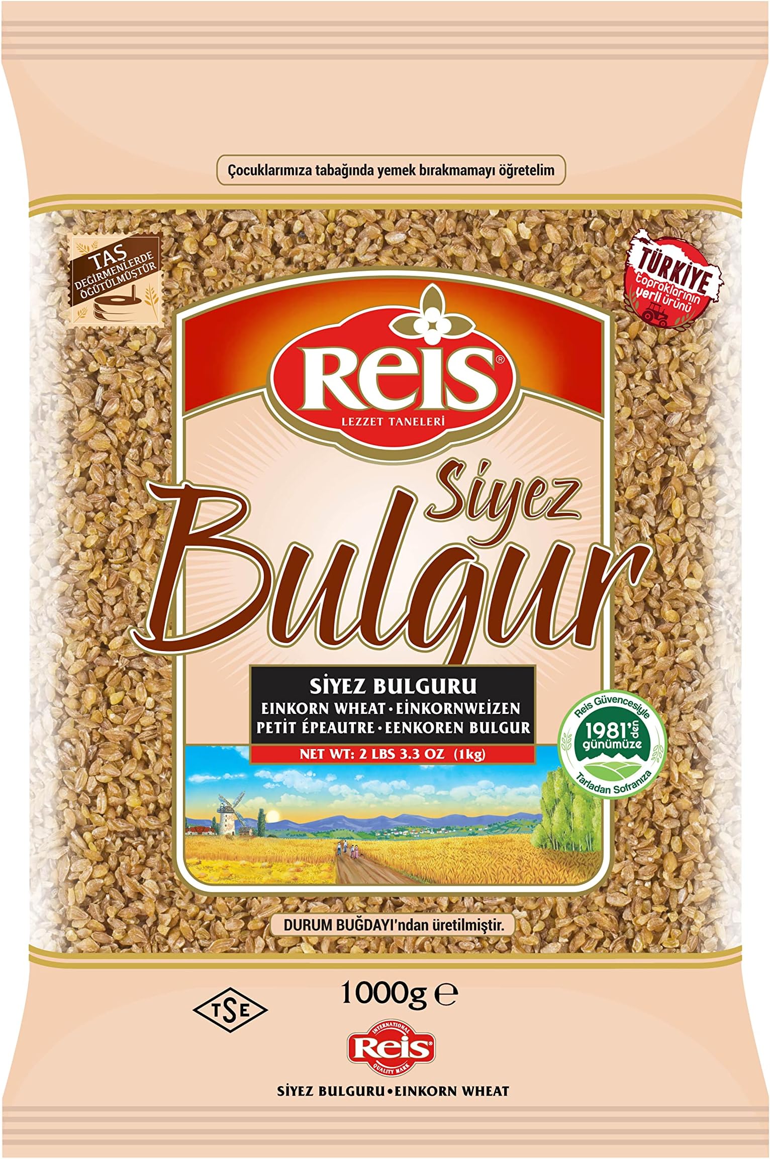 Reis Einkorn Wheat (1000g x 2 Pieces)