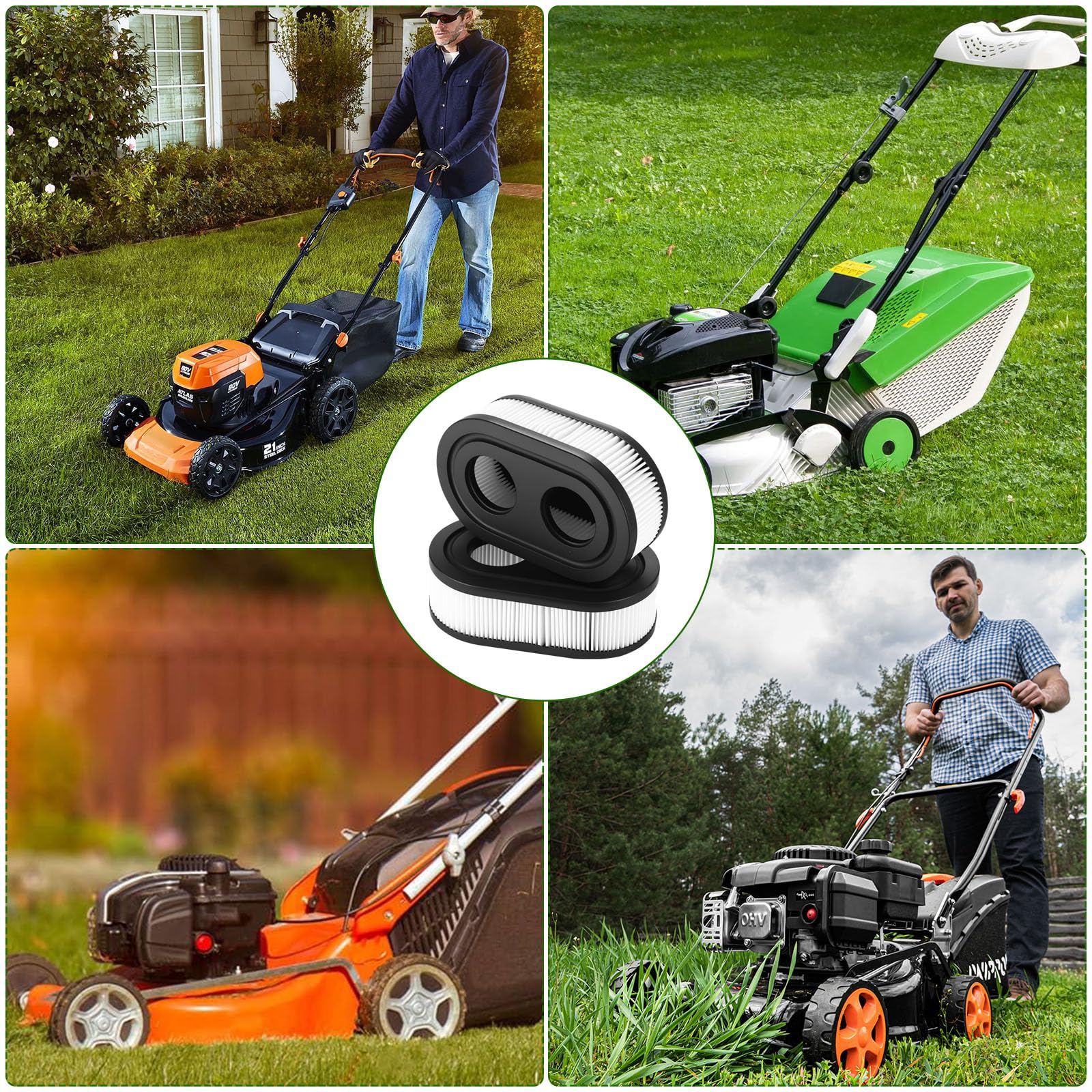Filtr powietrza do kosiarki do trawy Briggs & Stratton 798452 593260, filtr do silników
