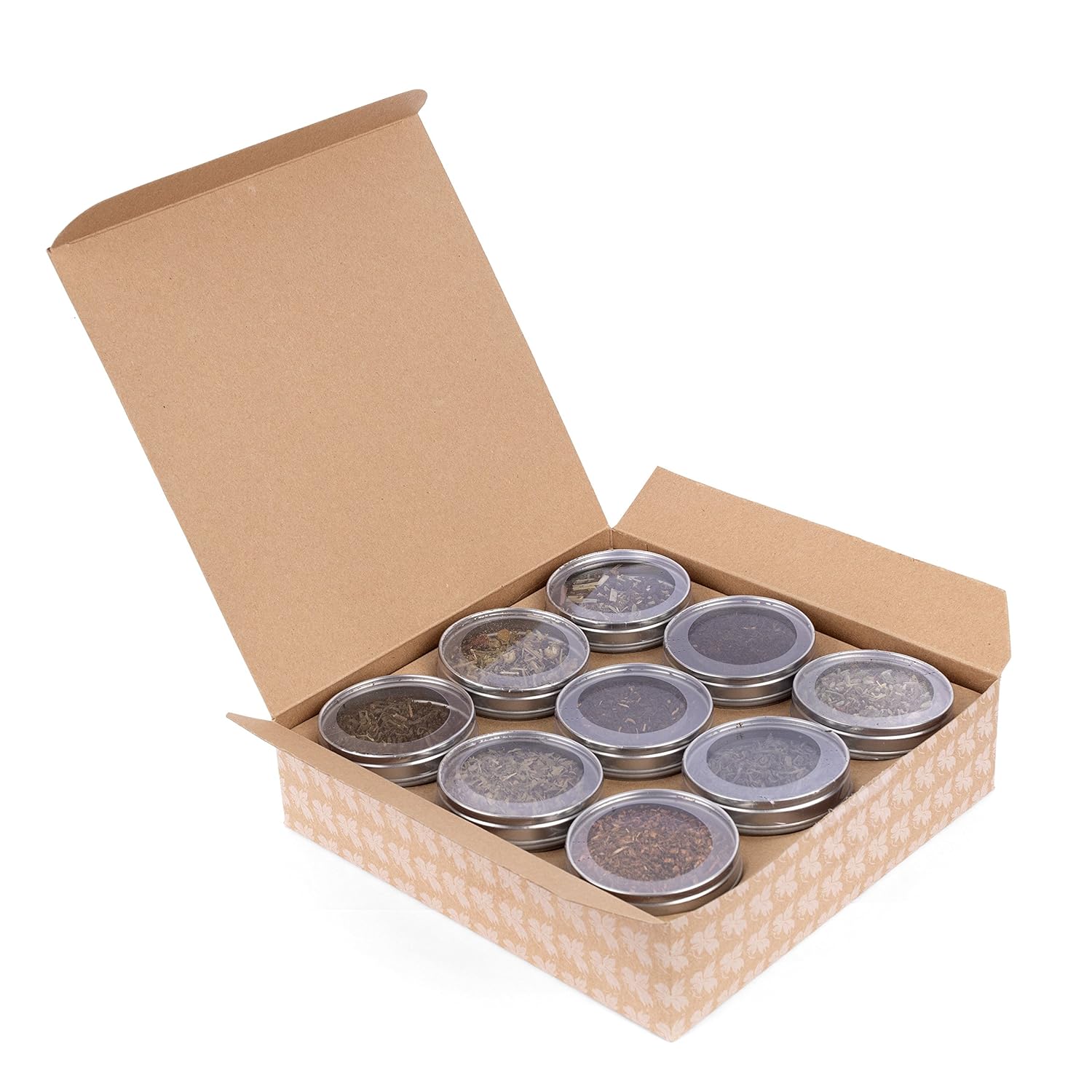 Heavenly Tea Leaves Assorted Tea Sampler, Loose Leaf Tea Sampler, 9 Assorted Loose Leaf Teas & Herbal Tisanes (Approx. 90 Servings) - Variety Pack, Gift Set, Assortment : Grocery Tea Sampler : Grocery & Gourmet Food