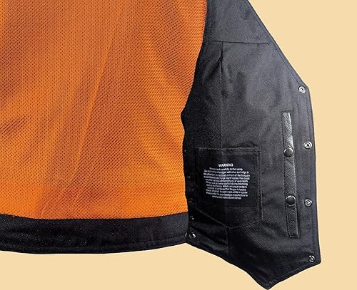 Miniatura 6 de Dream - Chaleco de cuero para mujer, 7 bolsillos, bolsillos laterales, bolsillo para pistola en el interior, regular, Regular