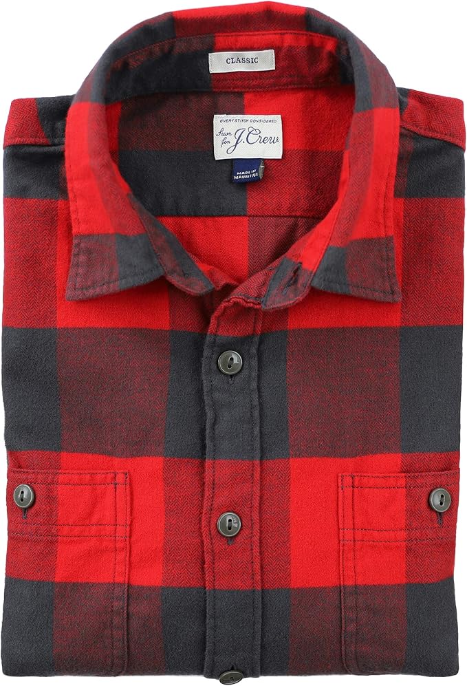 J.Crew Men's Classic Fit Flannel Shirt 