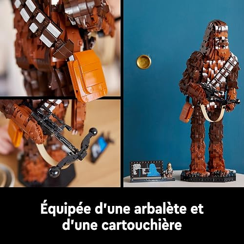 LEGO Star Wars Chewbacca Set, Collectible Wookiee Figure with Bowcaster and Minifigure, Return of the Jedi 40th Anniversary Model Kit for Adults, Father's Day Treat, Gift for Men & Women 75371 - 5