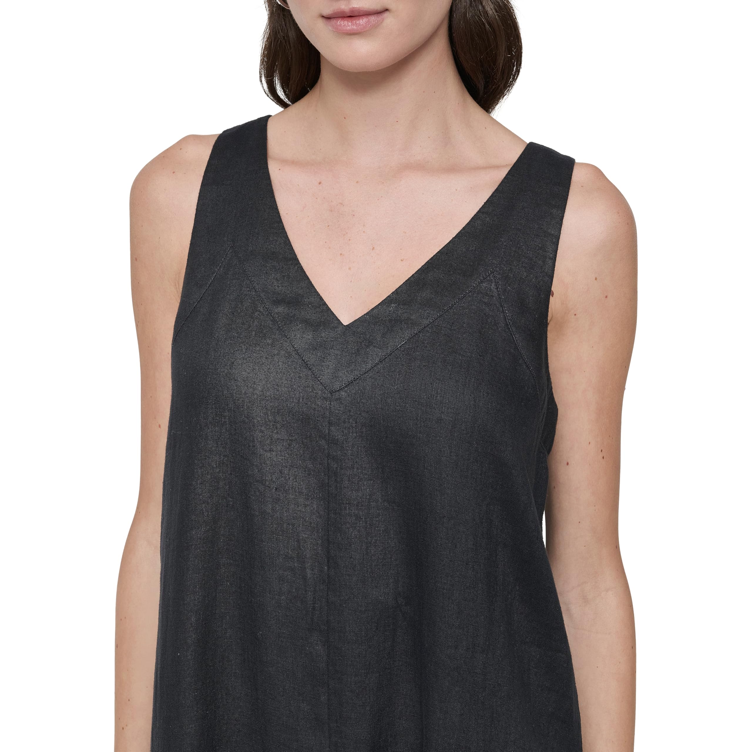 DKNY Lightweight Linen Maxi Dress Vestido Mujer