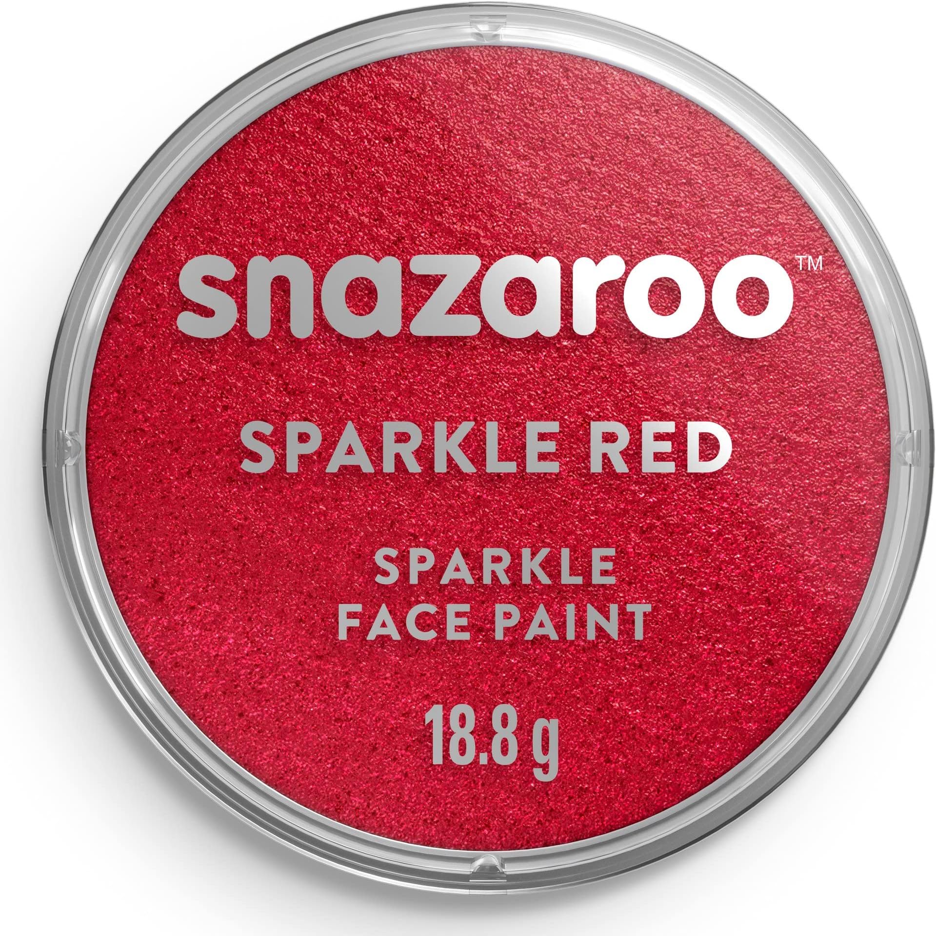 Sparkle Red : Snazaroo Face and Body Paint, 18 ml - Sparkle Red (Individual Colour)