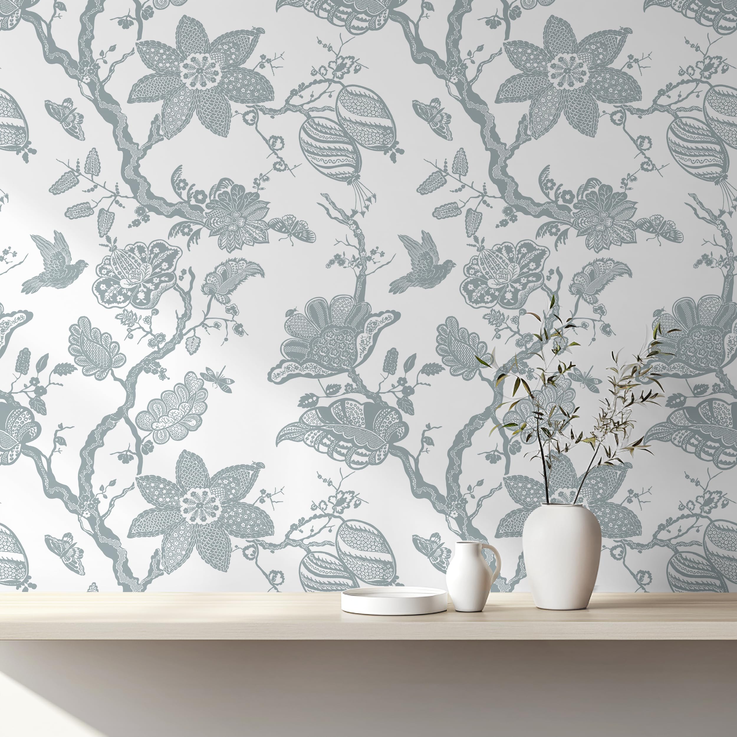 Papier peint floral moderne pour créer une ambiance bohème en chambre