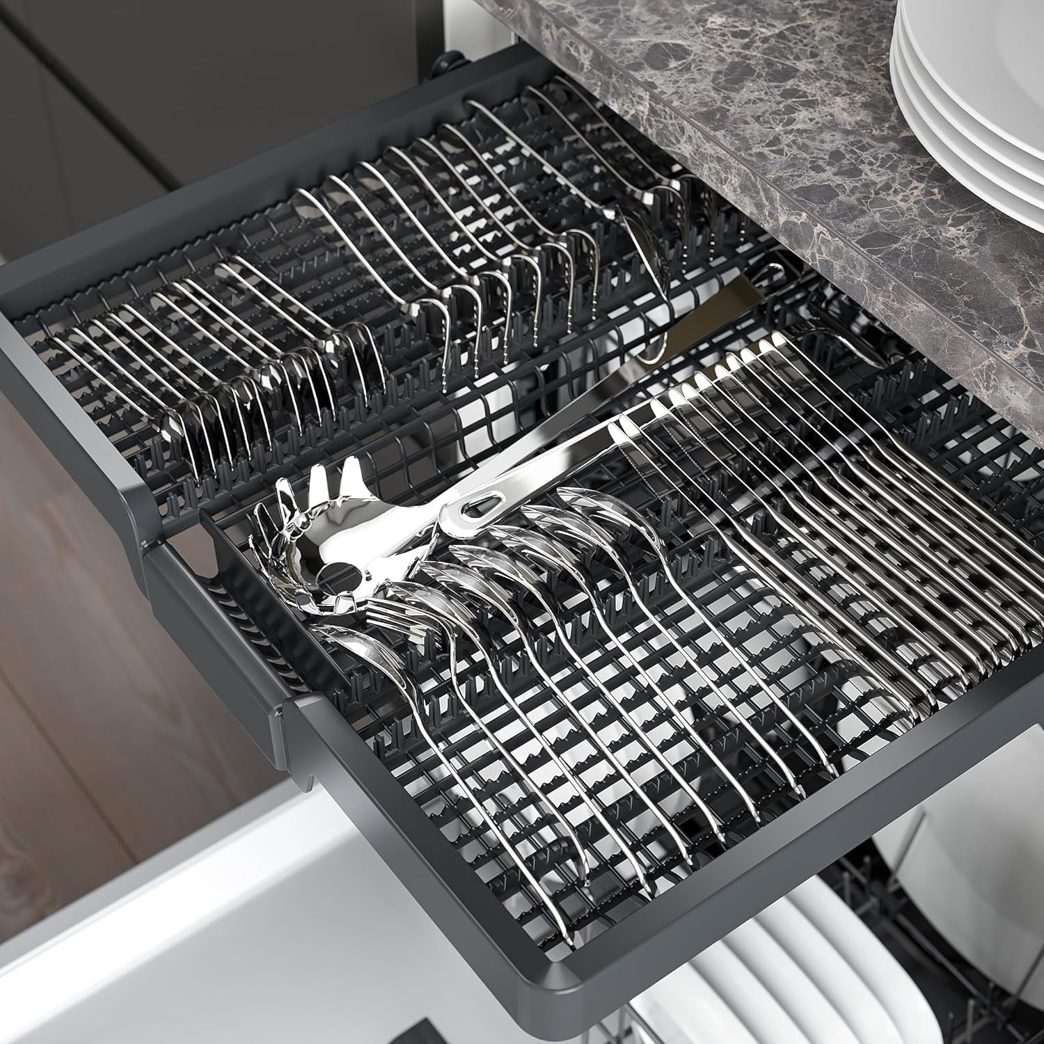 SÖDERBODA Built-in dishwasher, 500 stainless steel colour, 60 cm