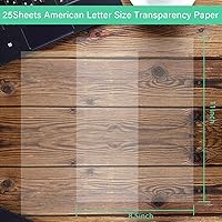 Vista 9 de QYH Película de transparencia para impresoras de inyección de tinta 100% transparente, transparencias para retroproyector e impresiones de pantalla