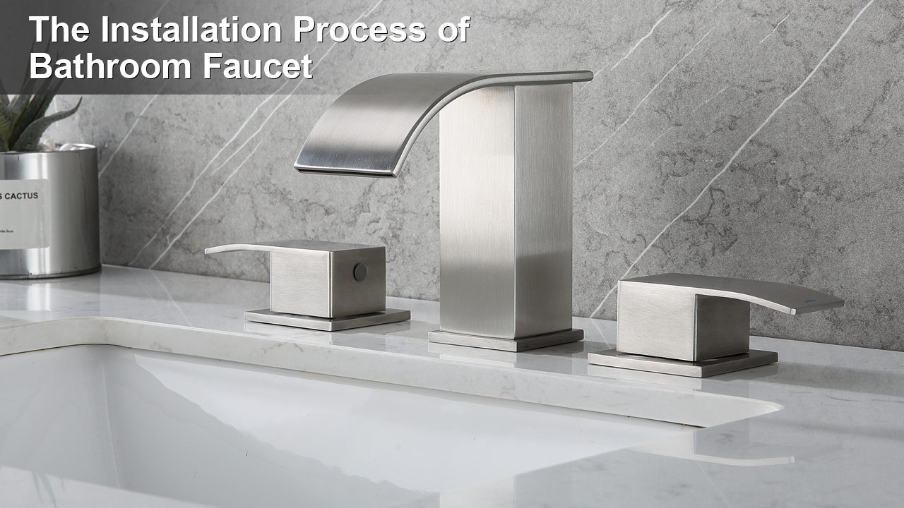 瀑布27 Qomolangma Waterfall Bathroom Faucet, Brushed Nickel Modern
