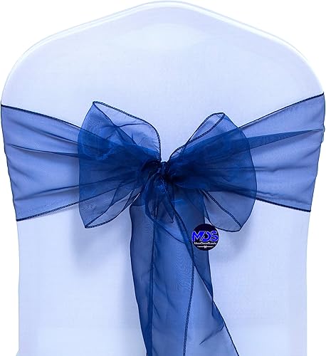 Miniatura 3 de Bandas de organza para decorar sillas en bodas y eventos, 100 unidades, organza, Lavanda, 10