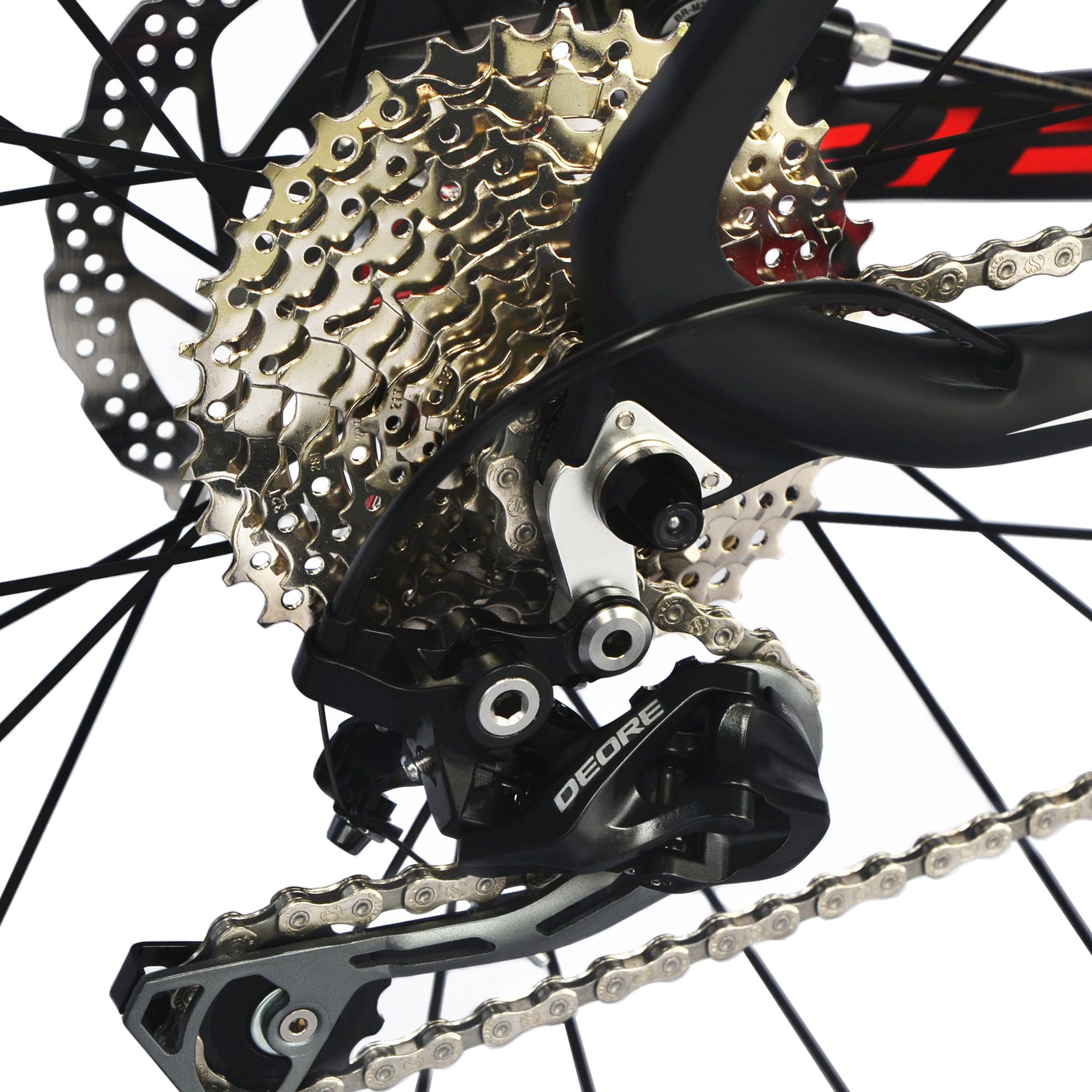 650b mountain bike 69,8 cm 10.7 kg T800 fibra di carbonio ultraleggero telaio 30 velocità Shimano Deore M610 MTB opaco 3 K CB20, Donna, Matte Black