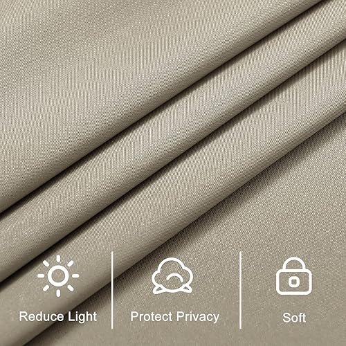 Miniatura 220 de Hiasan Cortinas para ventana de puerta delantera, bolsillo para barra, cortina de privacidad semitransparente para puerta francesa, 1 panel