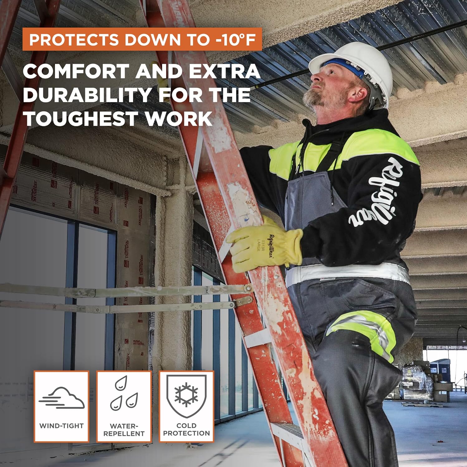 RefrigiWear Insulated Goatskin Leather Gloves, -10°F Comfort Rating - Image 4