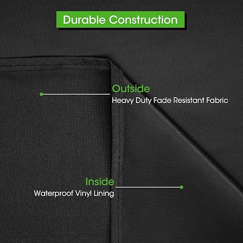 Miniatura 6 de Funda para parrilla de 51 pulgadas, cubierta de barbacoa de gas para exteriores, resistente, impermeable y resistente a la decoloración, compatible