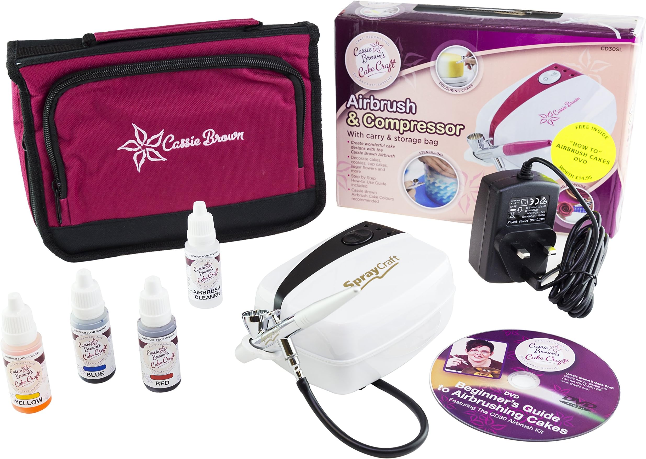 Cassie Brown Cake Craft Airbrush And Compressor Kit
