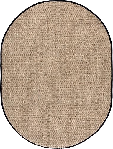 Vista 501 de SAFAVIEH Natural Fiber NF114A - Alfombra de hierba marina, tejido de canasta, con borde, para zonas de alto tráfico, sala de estar, dormitorio, 2