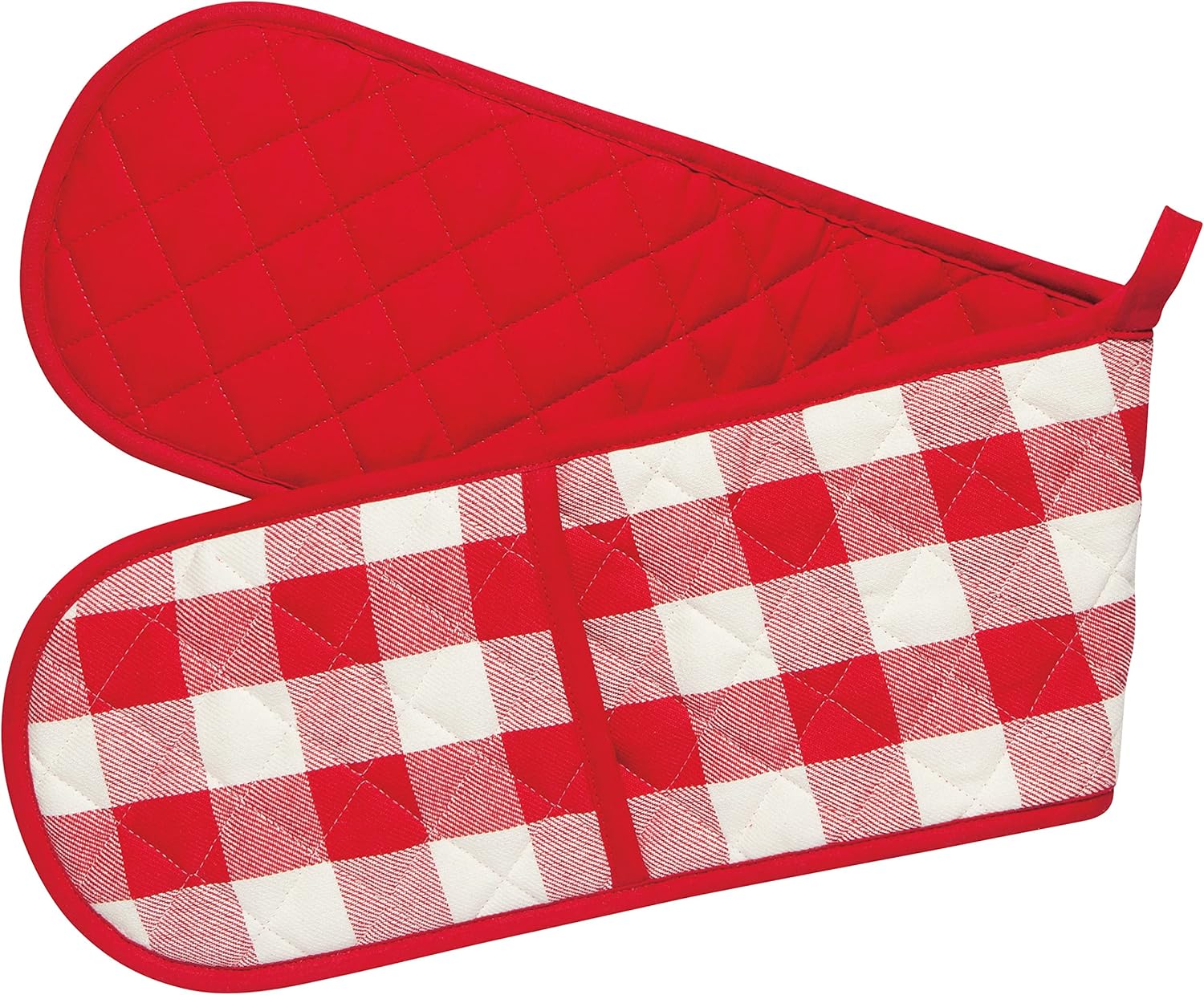 Now Designs Double Chef Mitt, Elm Green Buffalo Check