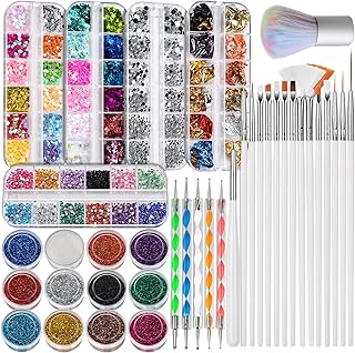 FANDAMEI Kit de pinceles para arte de uñas, j...