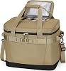 Insulated Cooler Bag, Leakproof Waterproof Cool Box with Hard Lid & Removable Shoulder Strap, Portable Thermal Cooler for Picnic, Camping, Beach & Travel, Keeps Food Cold/Warm