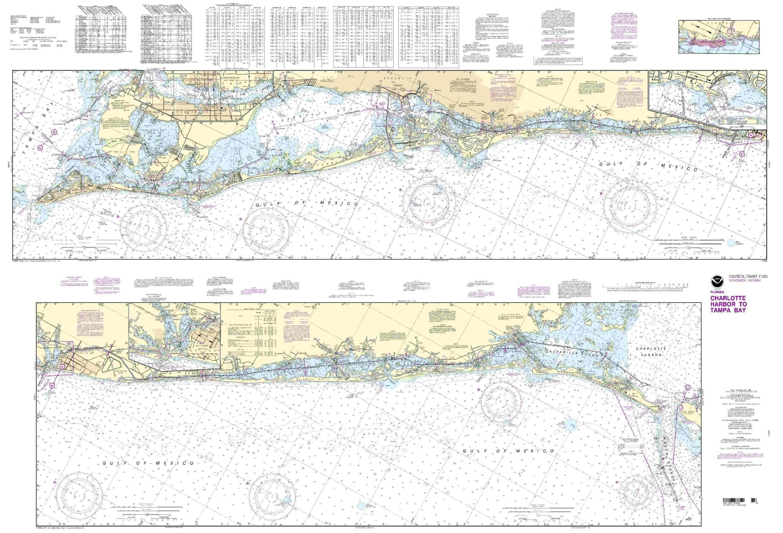 NOAA 11425-Intracoastal Waterway - Charlotte Harbor to Tampa Bay