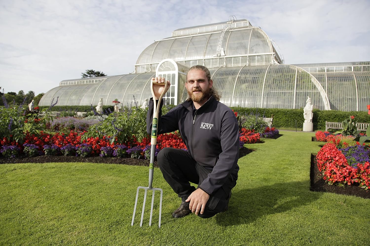 Spear & Jackson 1684SYDKEW Kew Gardens Collection Solid Forged Carbon Steel Border Fork