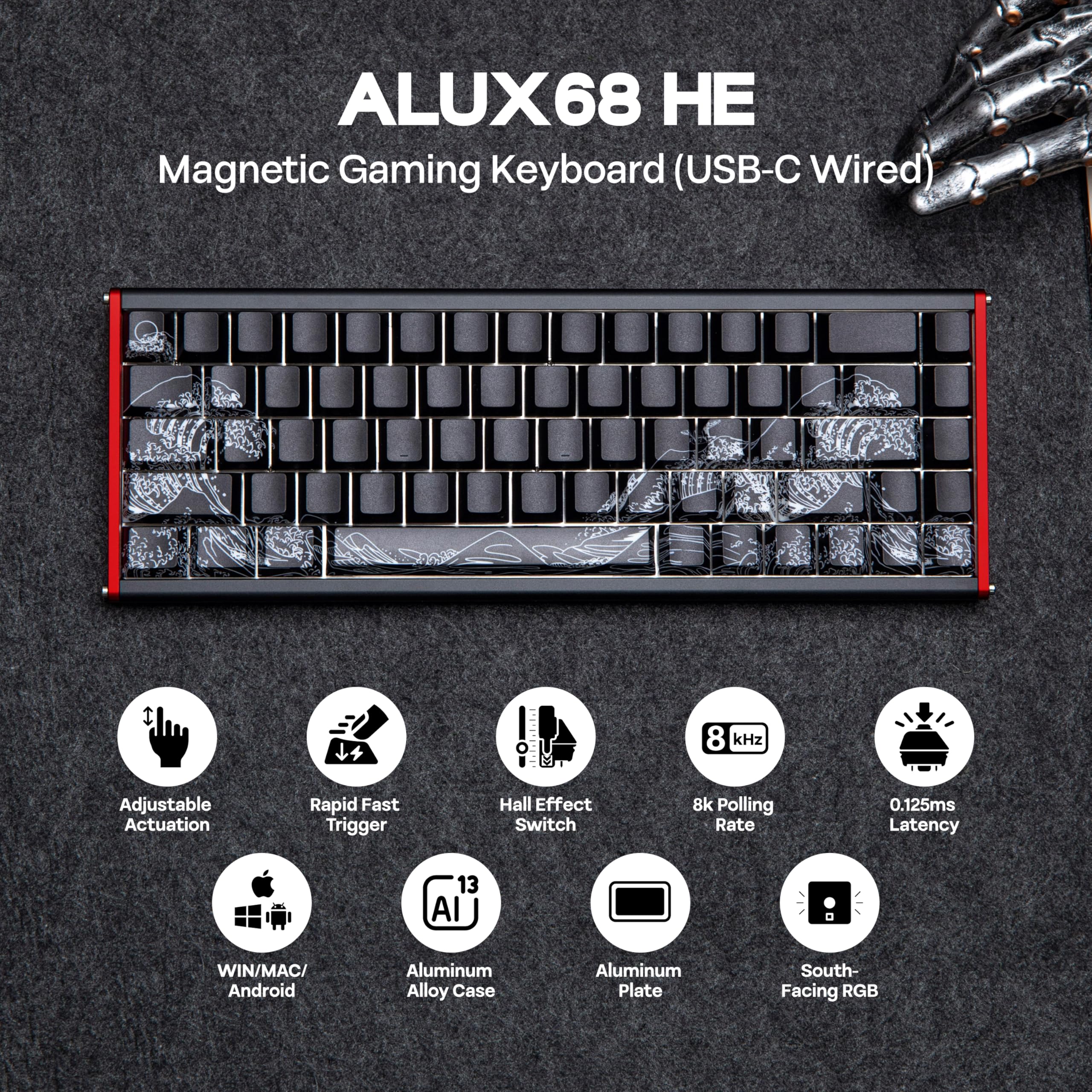 ALI♪ Amazon.com: MechLands AJAZZ ALUX68 HE Aluminum Rapid Trigger