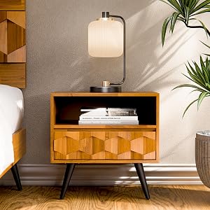 Nightstands That Actually Make Your Bedroom Look Pulled Together Bme Georgina Wood Nightstand