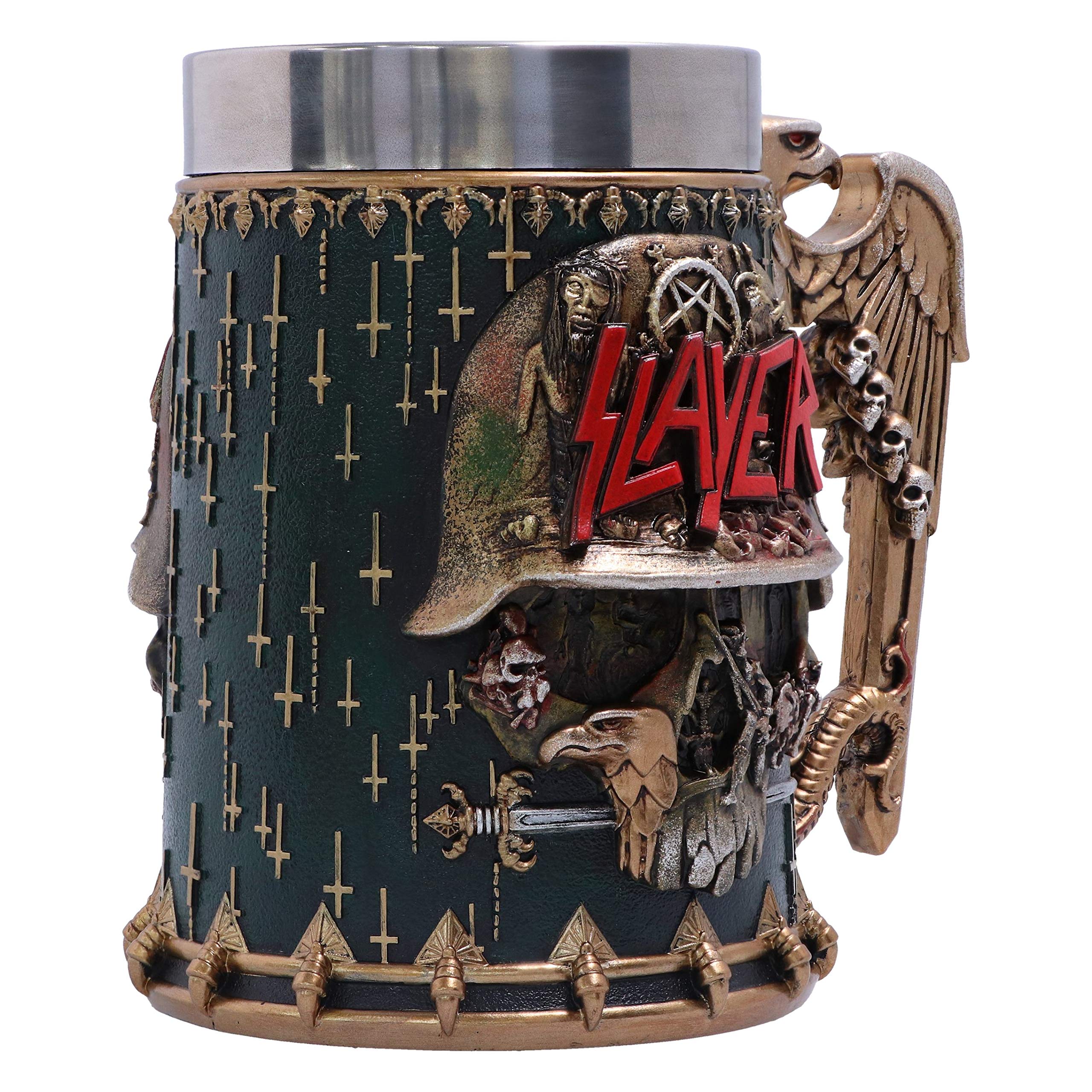 Nemesis Now Boccale con Licenza Ufficiale Slayer Eagle Helmet Skull Logo