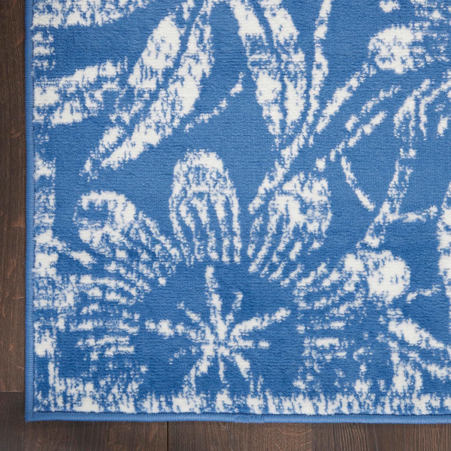 Nourison Home Whimsicle Blue 8' x 10' Area Rug - Easy Clean, Non Shedding, Bed Room, Living Room, Dining Room, Kitchen (8' x 10')