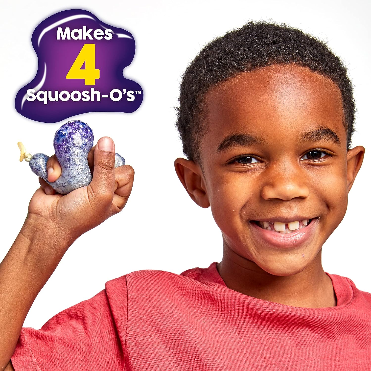 Squoosh-Os Galaxy Bundle by Horizon Group USA Twin Pack Make 8 Fidget Toys DIY Stress Balls for Kids Includes Balloons Funnels Glitter Expanding Water Beads & More Galaxy 2-Pack Multi