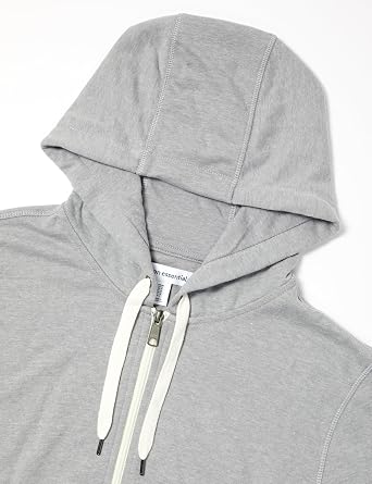 Amazon Essentials Zip-Up Hoodie, Lightweight, French Terry, Loose Fit, Men's