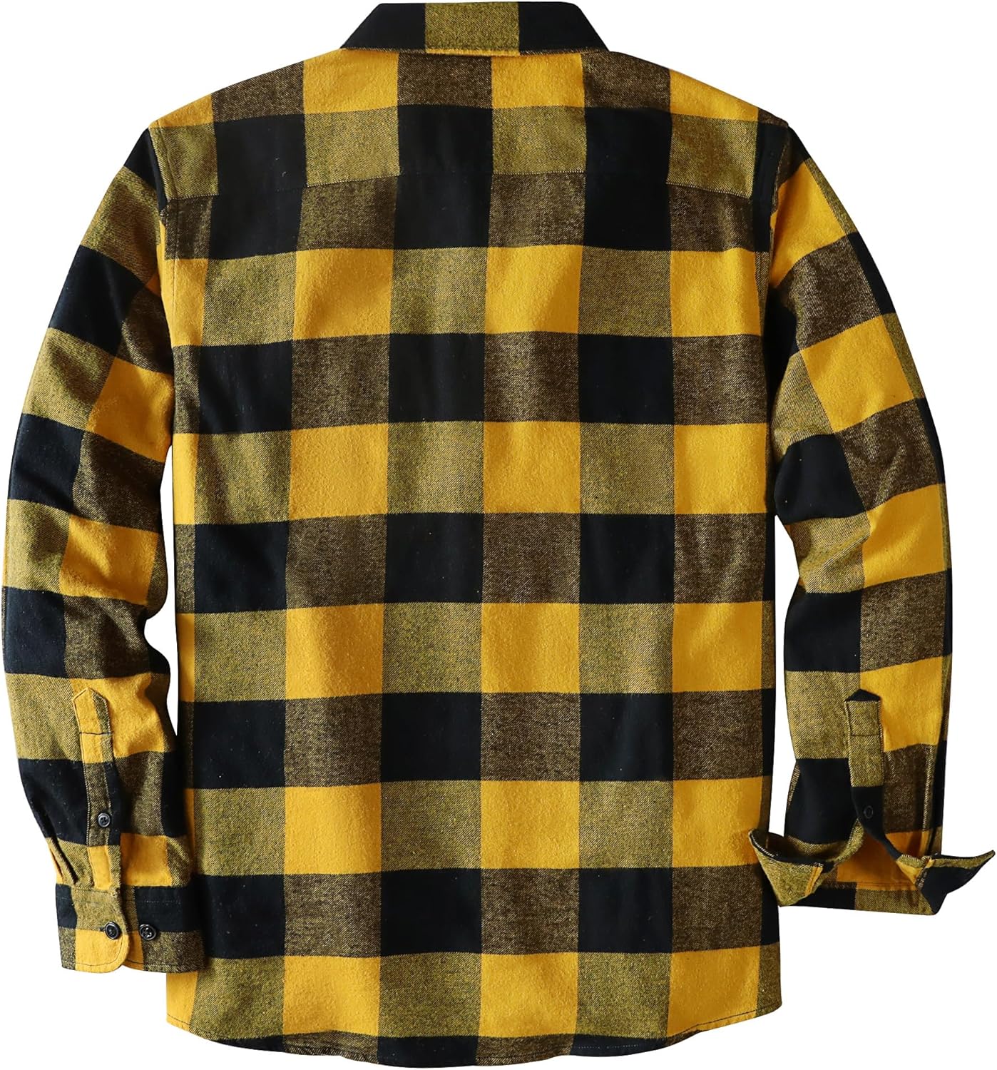 Dubinik® 6 oz Flannel Shirt for Men Plaid Mens Button Down Long Sleeve Shirts Cotton Casual - Image 2