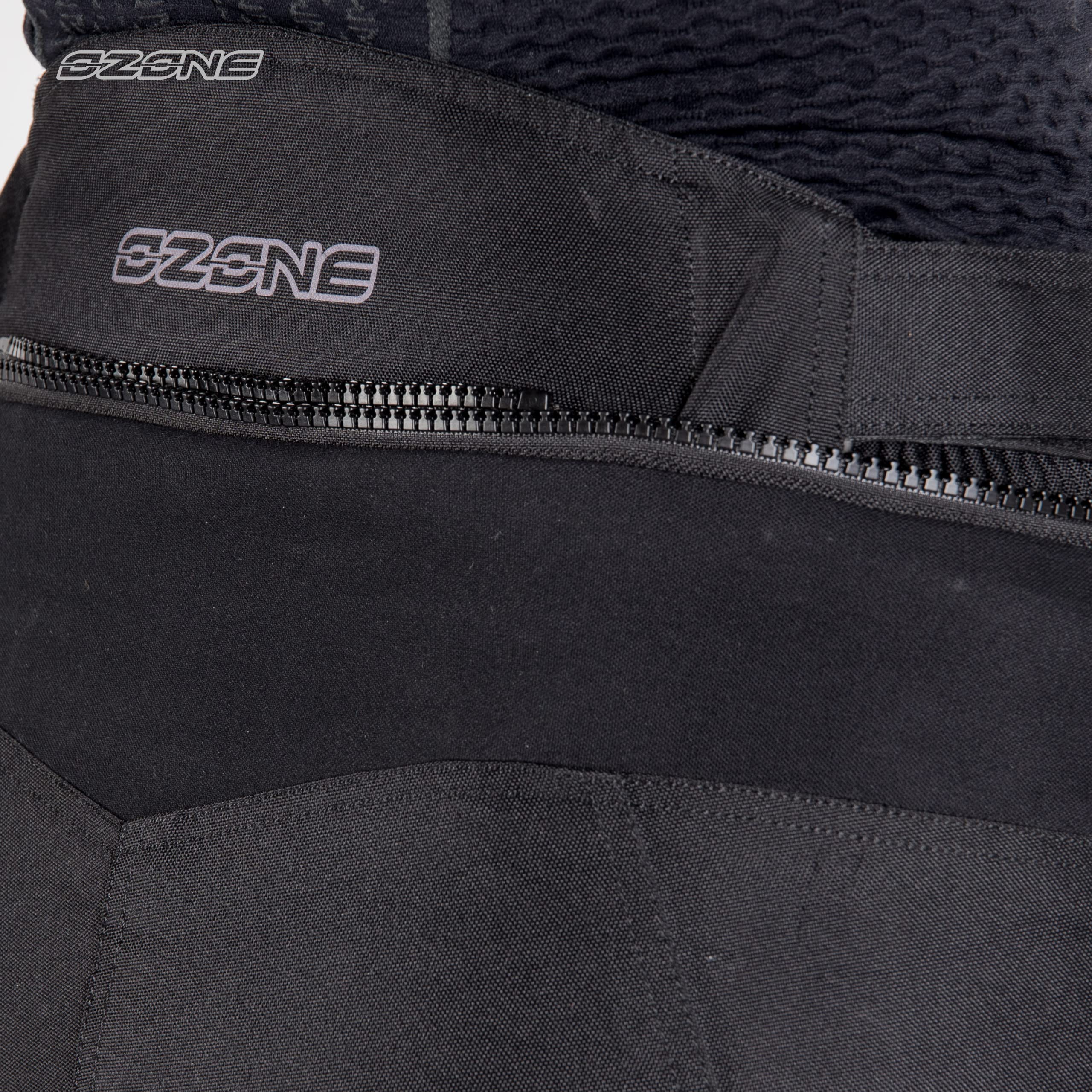 Ozone Jet II Lady Pantalon de Moto pour Les Femmes Protection des Genoux Tissu d'acier Membrane Amovible étanche Éléments réfléchissants Panneaux antidérapants 3 Poches