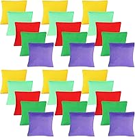 30 Pieces Mini Colorful Cornhole Bean Bags Nylon Bean Bags Sack Tossing Beanbags Fun Sports Outdoor Family Games Kid...