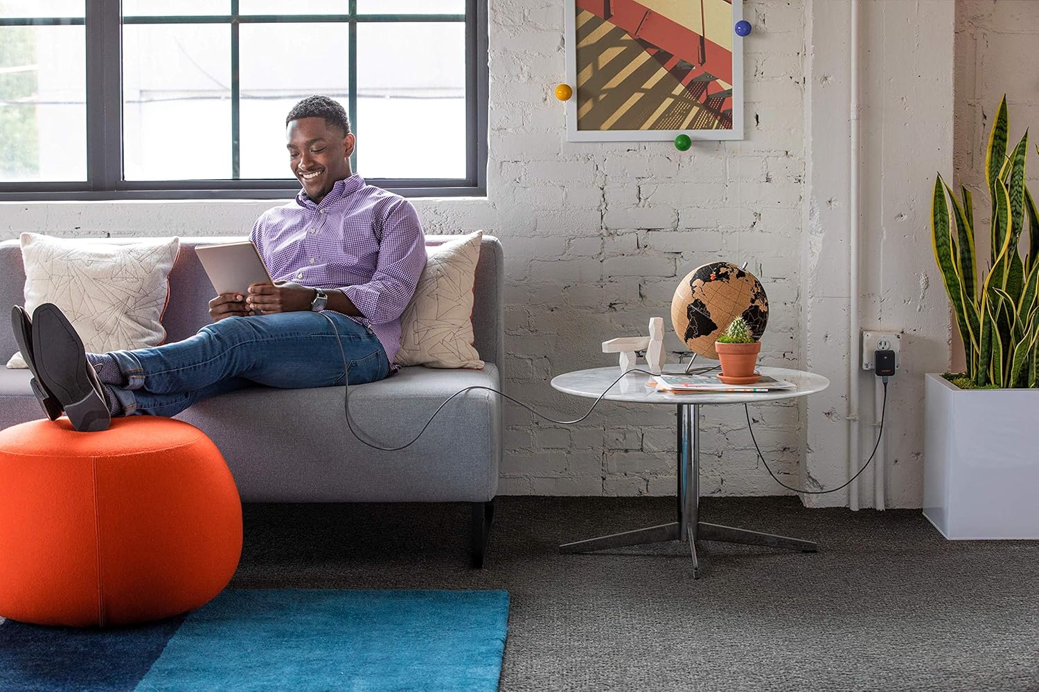 Ventev ChargeSync Braided Alloy USB Type-C Cable | USB A-C Charging Cord Fast Charging Up to 3A, USB-If Certified, Aluminum Housing, No-Fray Durability, 10Ft Steel Grey