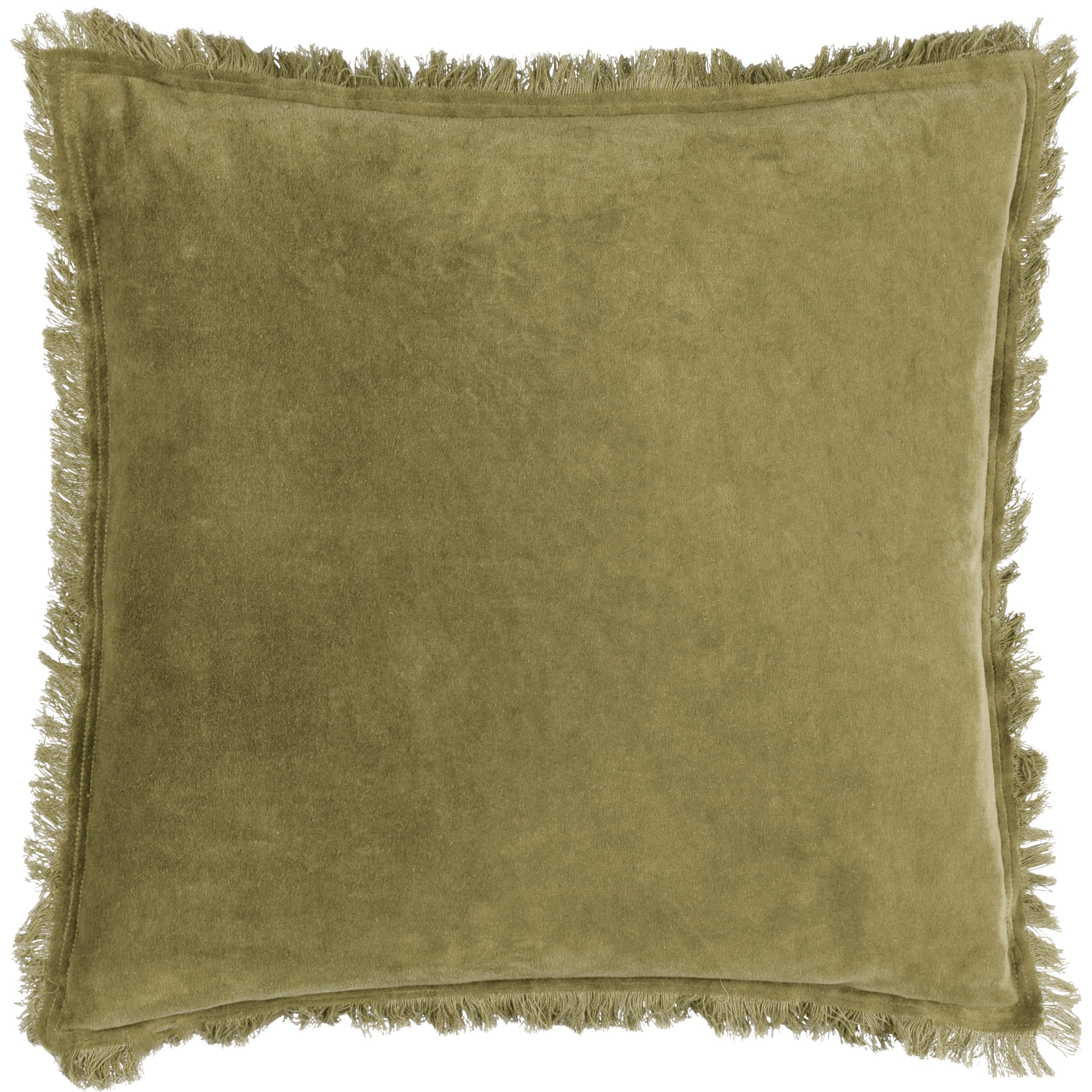 Yard Jaye Velvet Fringed Feather Filled Cushion