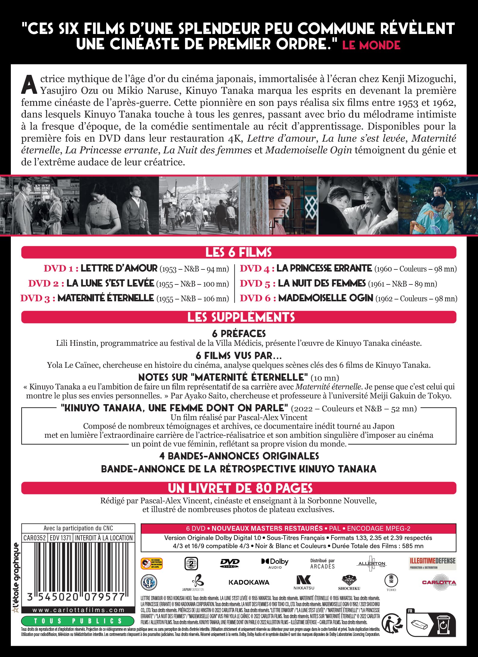 Kinuyo Tanaka, réalisatrice de l'âge d'or du cinéma japonais-6 DVD+Livret [HD DVD]