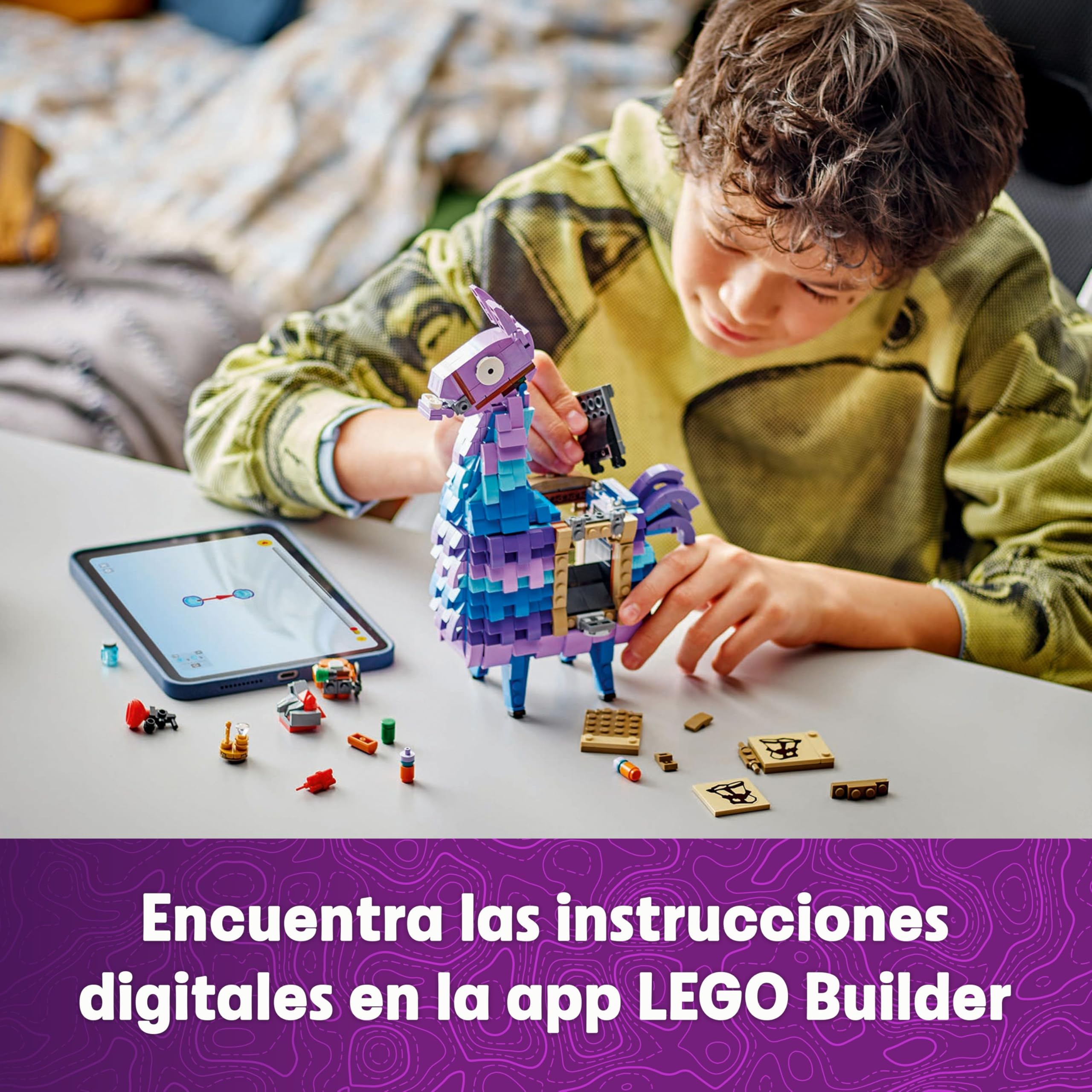 LEGO Fortnite Llama de Suministros - Figura Articulada de Personaje del Videojuego con Accesorios Inc. Zumo de Subidón - Regalo Gamer para Niños y Niñas de 12+ Años y Adolescentes 77071